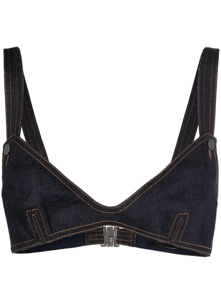 denim bra top