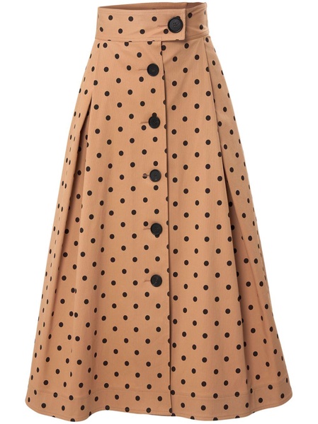 polka dot A-line skirt