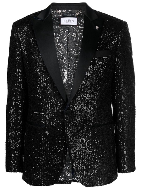 sequin-embellished blazer