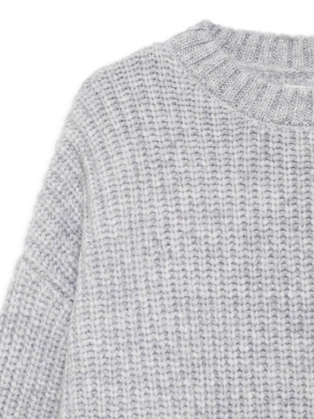 chunky-knit crew-neck jumper