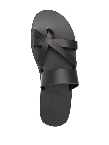 Jason cross-strap leather sandals