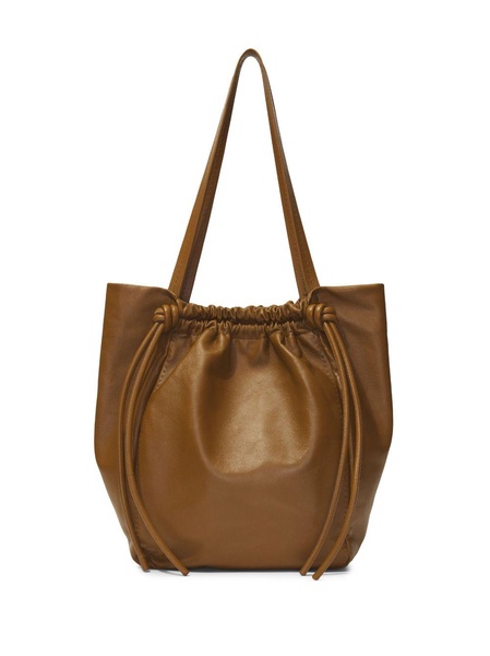 leather drawstring tote