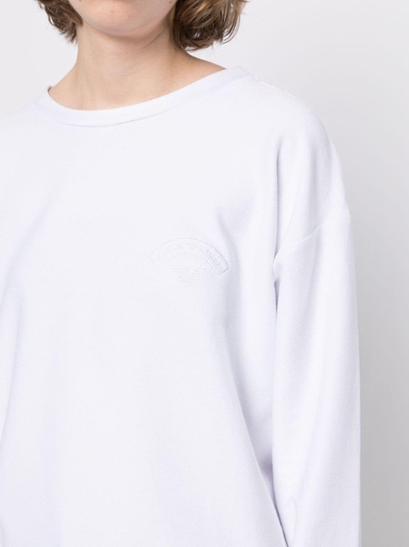 embroidered-logo sweatshirt 