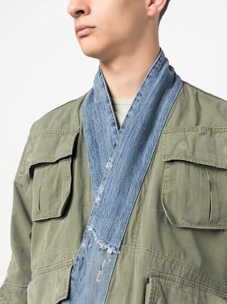 hybrid cotton military jacket