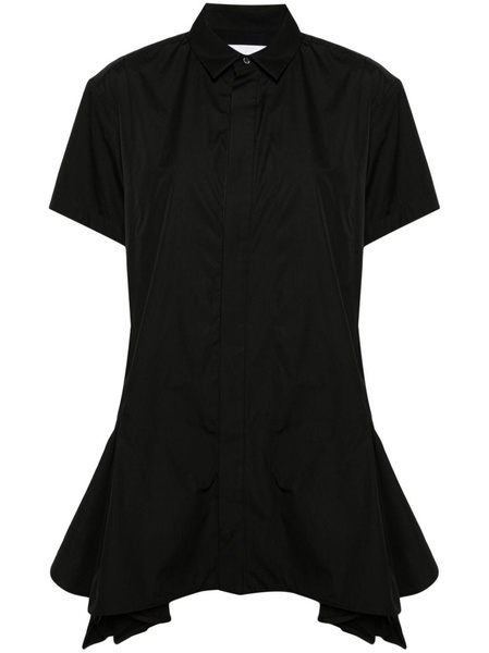 asymmetric pleated minidress