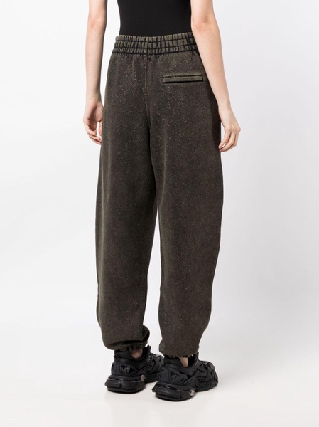 glitter-effect terry track pants