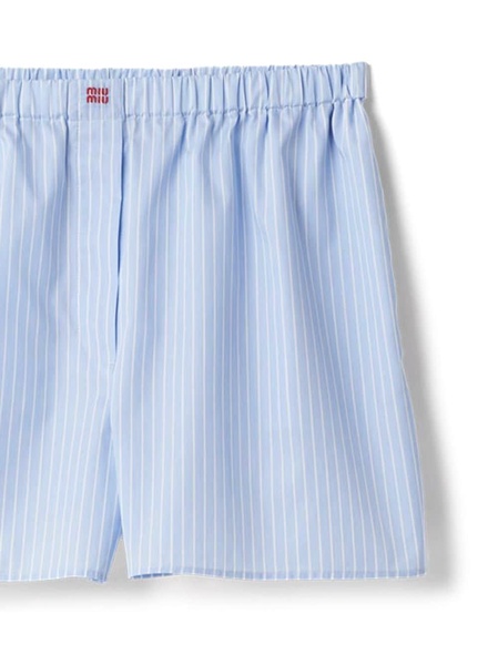 logo-embroidered striped boxer shorts