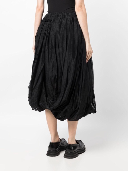 draped full midi skirt