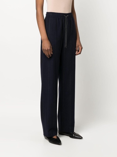 striped virgin-wool trousers