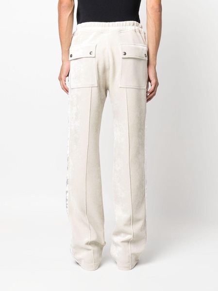 drawstring velour track pants