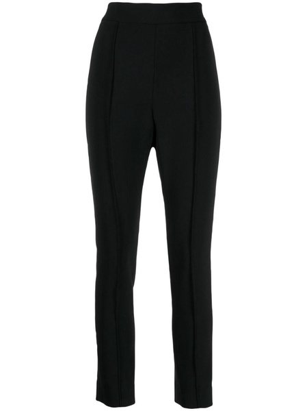 high-waisted cropped trousers