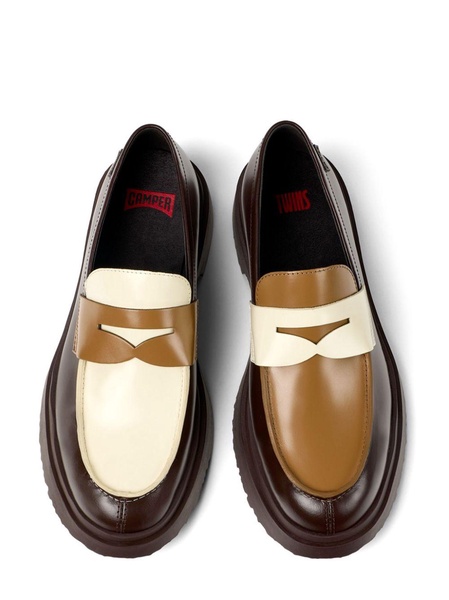 Walden mismatched colour-block loafers