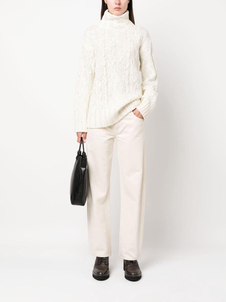 crystal-embellished knit jumper