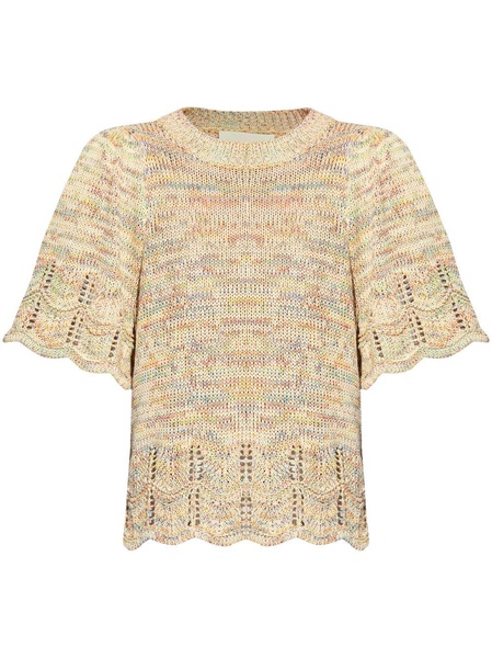 Ovacik short-sleeve knitted top