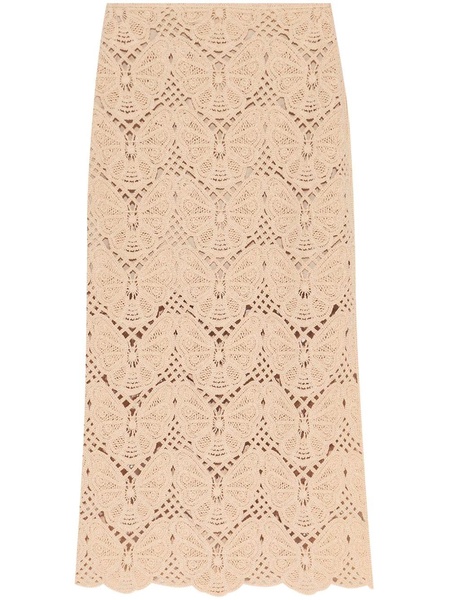 Cantala crochet midi skirt