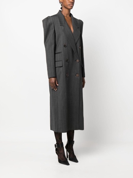 double-breasted wool coat