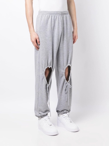 cut out-heart track pants