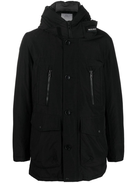 padded hooded coat 