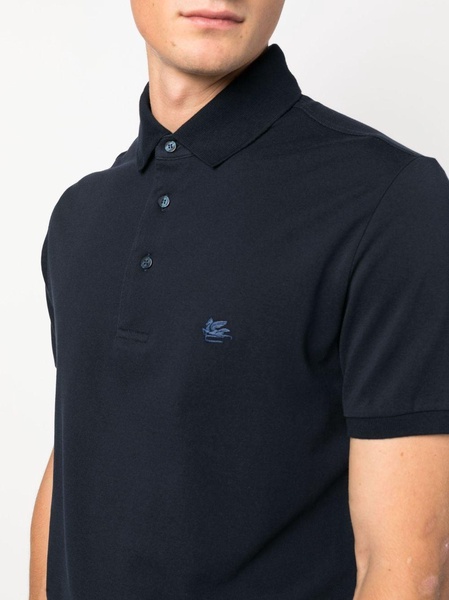 embroidered-logo polo shirt