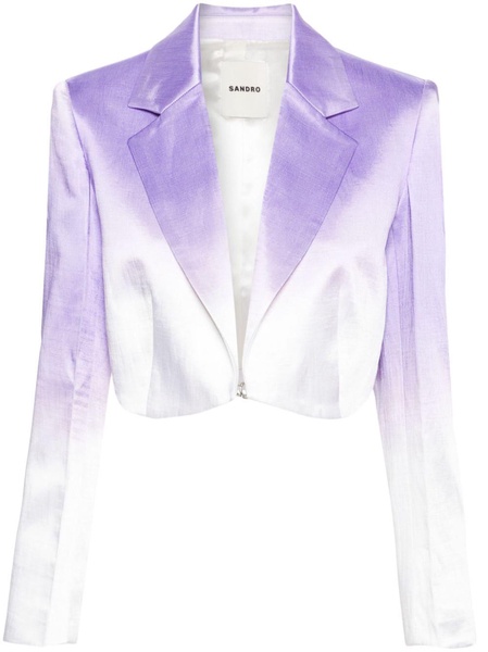 ombré-effect cropped blazer