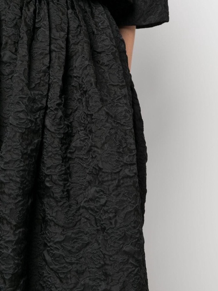 textured A-line skirt