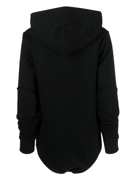 logo-embroidered organic-cotton hoodie