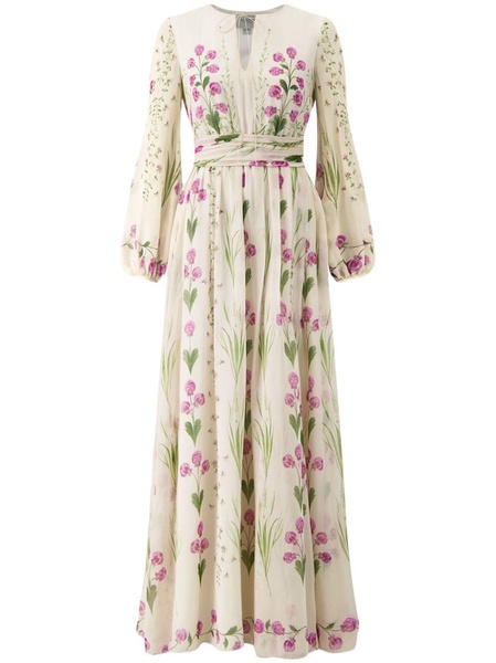 Pensées Sauvages silk maxi dress