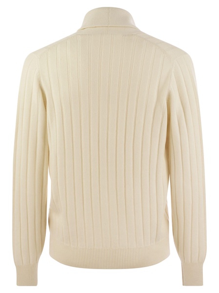 Brunello Cucinelli Ribbed Cashmere Cardigan