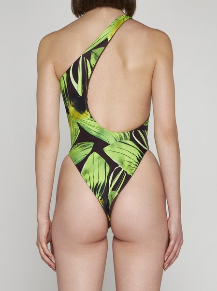 Plunge Print Swimsuit