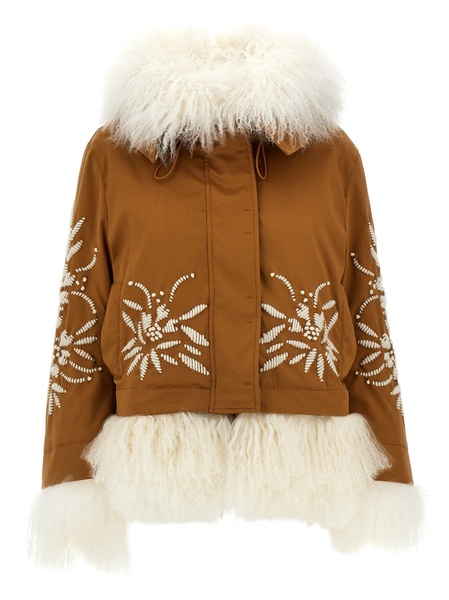 Fur Embroidery Parka