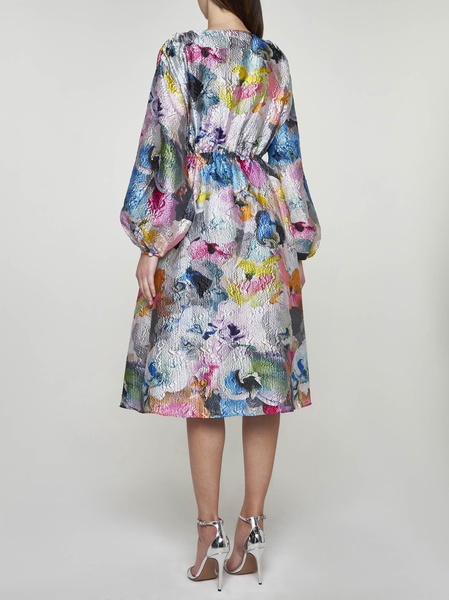 Veroma Floral Jacquard Dress