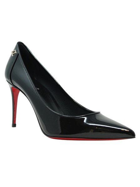 Christian Louboutin Black Patent Leather Sporty Kate 85 Pumps