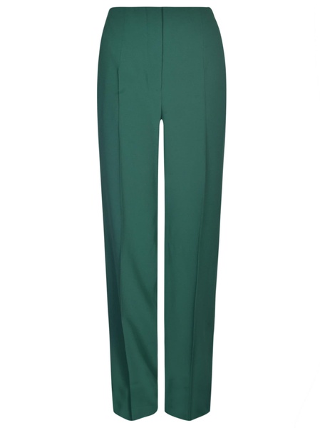 Straight Wide Leg Plain Trousers