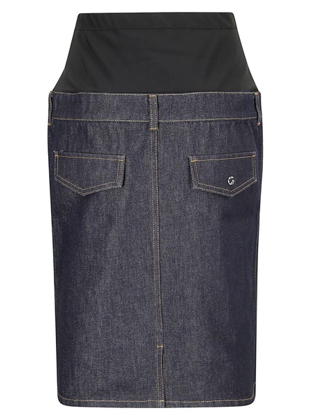 Hybrid Midi Denim Skirt