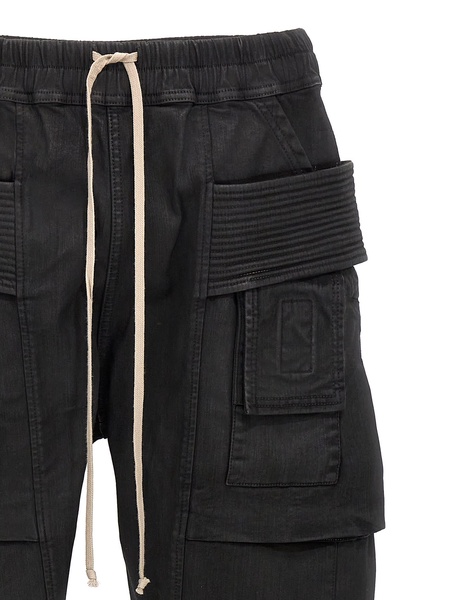 Rick Owens DRKSHDW Creatch Coated Finish Cargo Pants