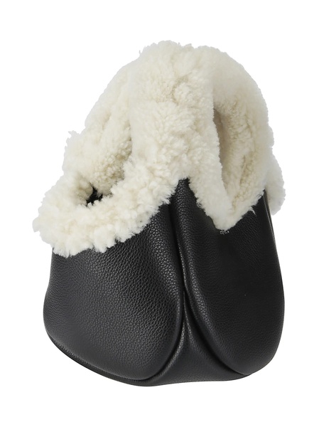 Shearling Mini Bucket Swipe Bag