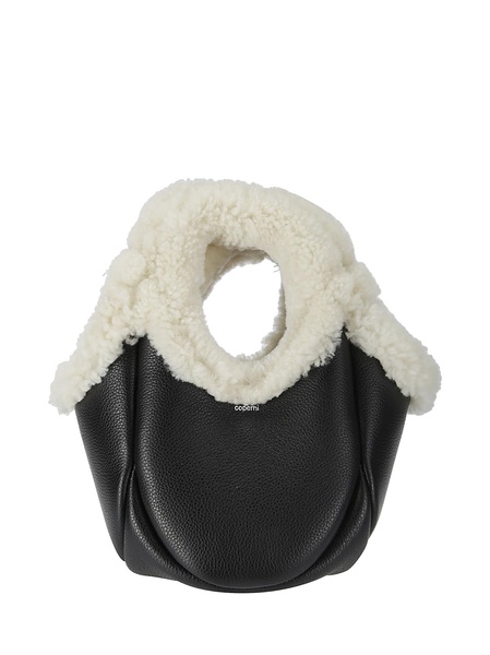 Shearling Mini Bucket Swipe Bag