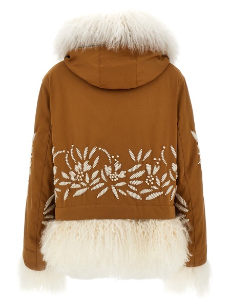 Fur Embroidery Parka