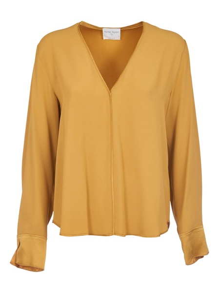 V-neck Long-sleeved Top