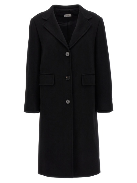 Single-breasted Wool Coat