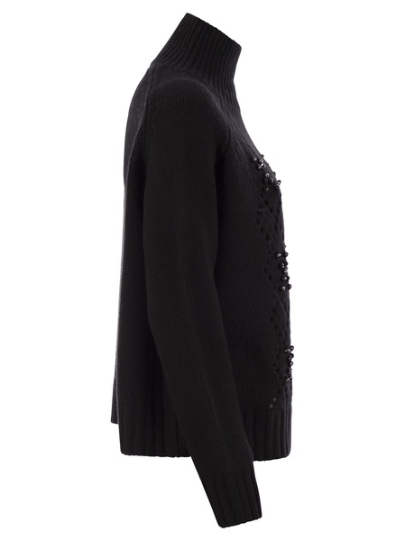 Mc2 Saint Barth Meghan Turtleneck Jumper With Accessories