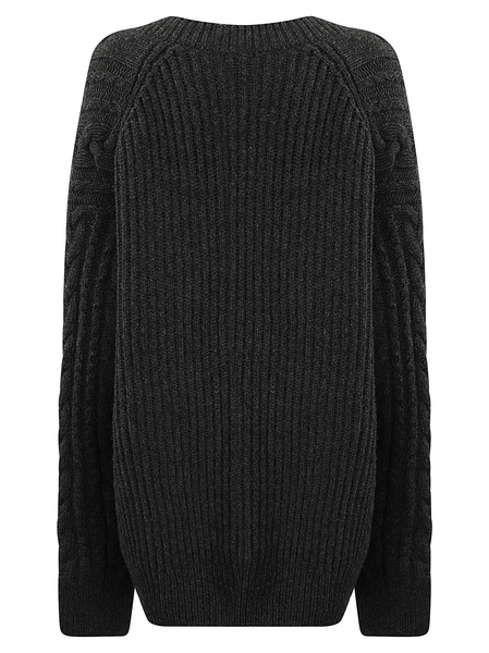 Alia Jumper Fisherman Knit Charcoal Grey