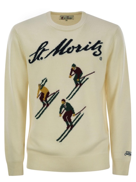 Mc2 Saint Barth St Moritz Wool And Cashmere Blend Jumper