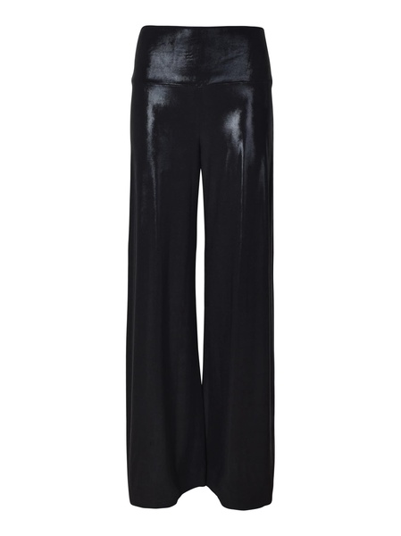 Glossy Straight Trousers