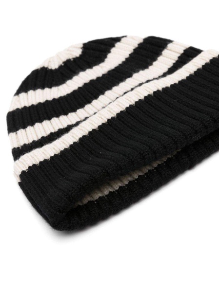 Totême Stripe Detailed Knitted Beanie