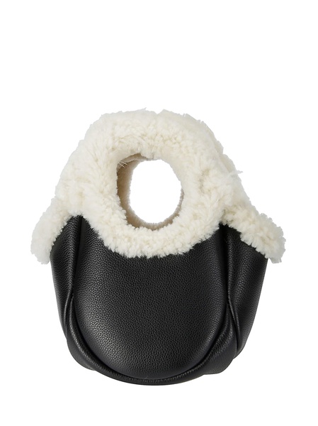 Shearling Mini Bucket Swipe Bag