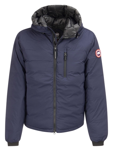 Canada Goose Lodge Hooded Down Jacket With Matt Finish