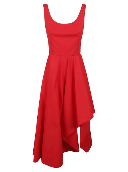 Alexander McQueen Asymmetric Draped Dress