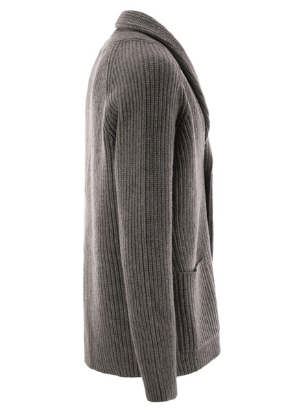 Tagliatore Ribbed Wool Cardigan