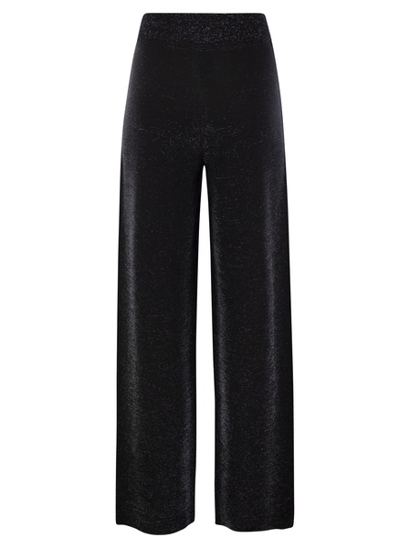 Wide Trousers In Organic Cotton And Lurex